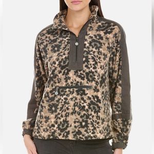JOHNNY WAS Calme Printed Fleece Jacket, Size Large